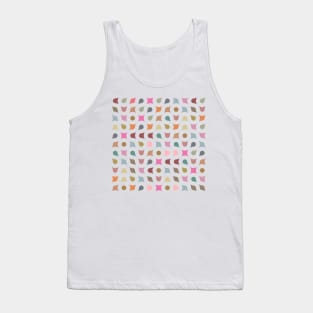 Geometric Shapes Purple Tank Top